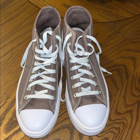 Like new Converse Women's High-Top Platform Sneakers - brown worn once - Picture 2 of 9